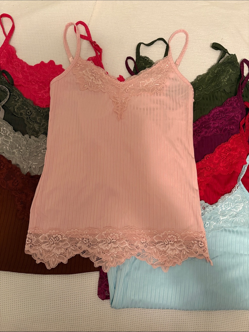 Camisoles lot of 9.  Only 2 were worn 1 time